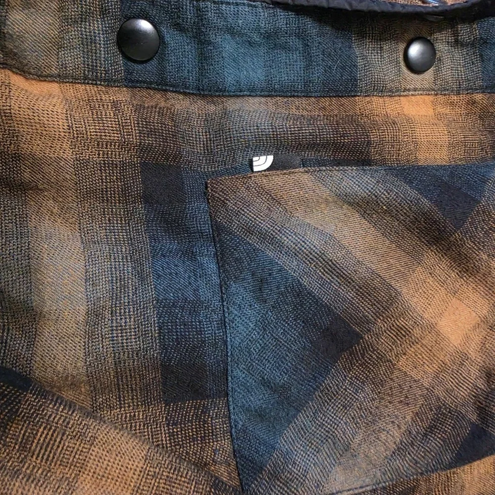 The North‎ Face Reversible Flannel Shirt Shacket Puffer Jacket  Large